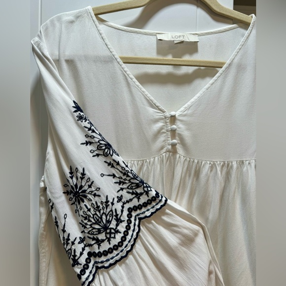 Loft blouse with embroidered sleeve - Picture 3 of 5